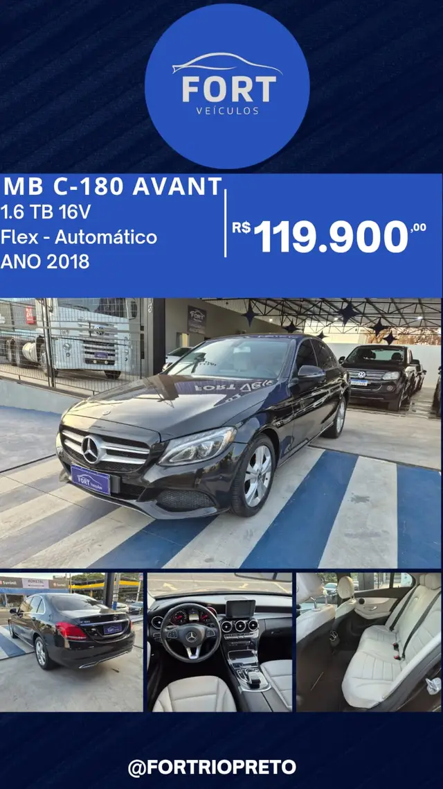 Carro Mercedes-Benz C 180  2018 1.6 C 180 Avantgarde