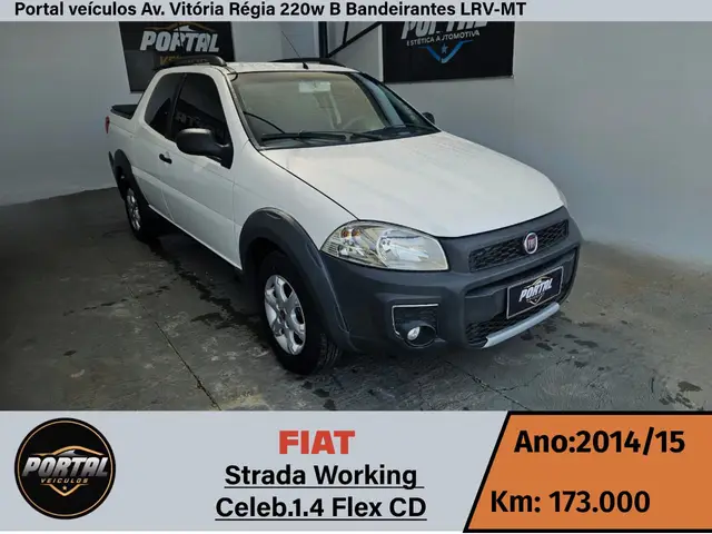 Carro Fiat Strada 2015 Working 1.4 (Flex) (Cabine Dupla)
