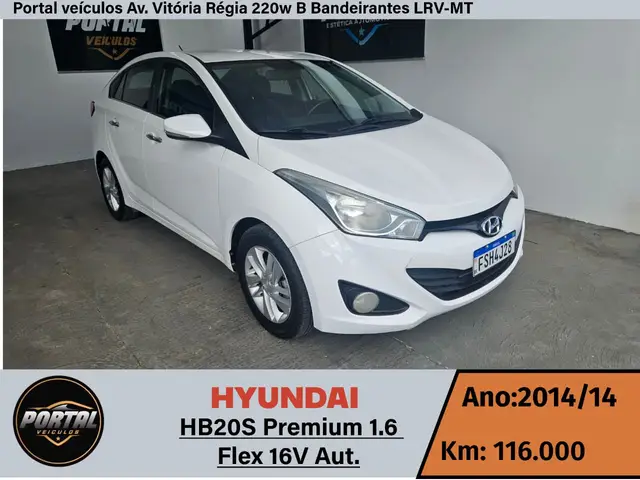 Carro Hyundai HB20S 2014 1.6 Premium (Aut) (Flex)