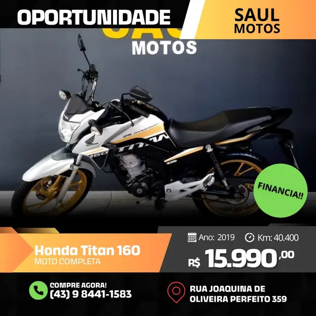 Moto Honda CG 160 2019 Titan 25TH ANNIVERSARY