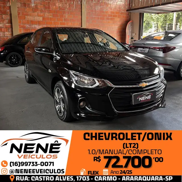 Carro Chevrolet Onix 2025 LT 1.0 Turbo