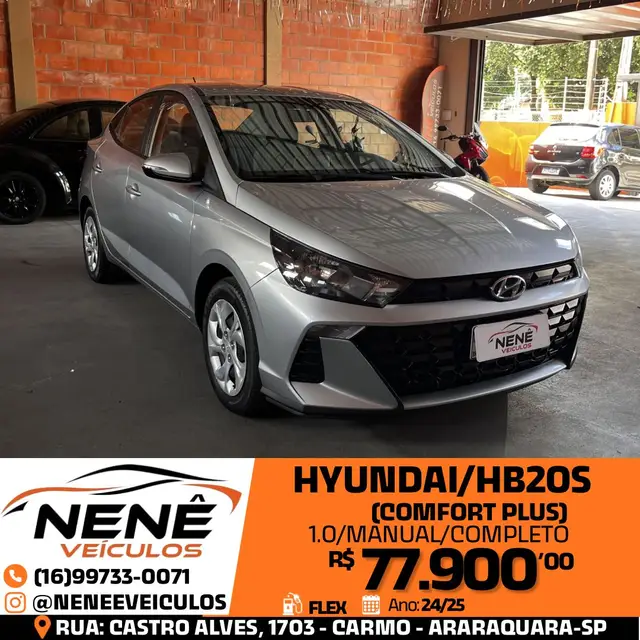 Carro Hyundai HB20S 2025 Comfort Plus 1.0