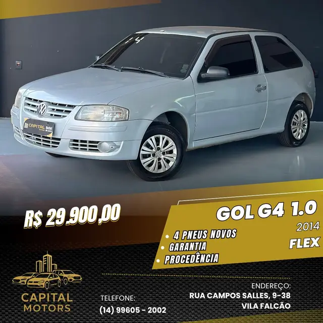 Carro Volkswagen Gol 2014 1.0 Mi Total Flex 8V 2p