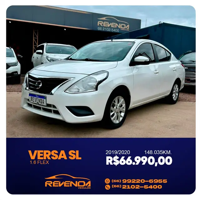 Carro Nissan Versa 2020 1.6 16V SV FlexStart CVT (Flex)