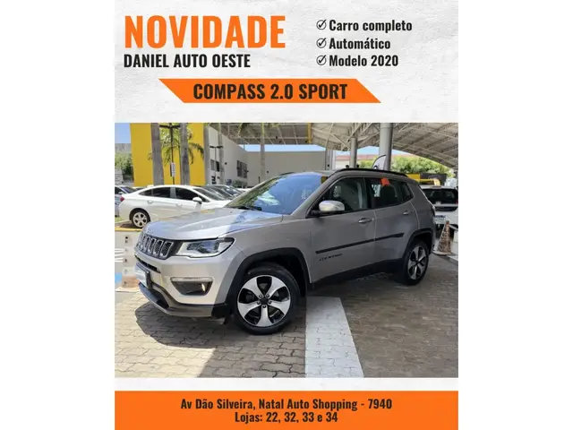 Carro Jeep Compass 2020 2.0 Sport 4x2 (Aut) (Flex)
