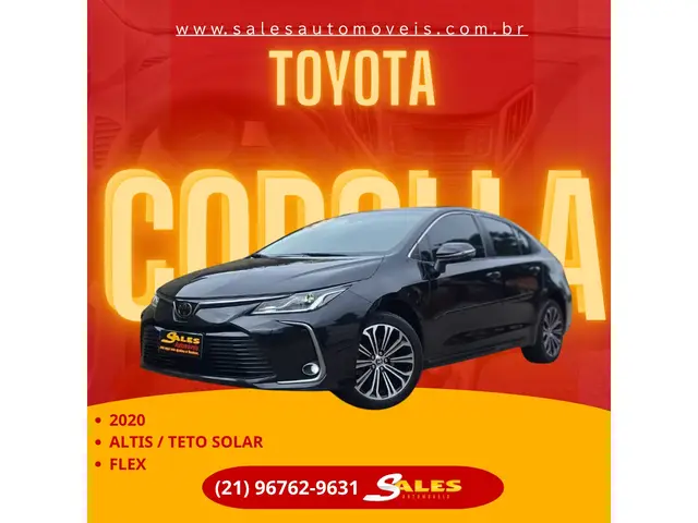 Carro Toyota Corolla 2020 2.0 Altis Direct Shift (Flex)