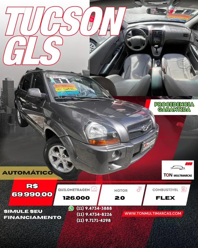 Carro Hyundai Tucson 2017 GLS 2.0L 16v Top (Flex) (Aut)