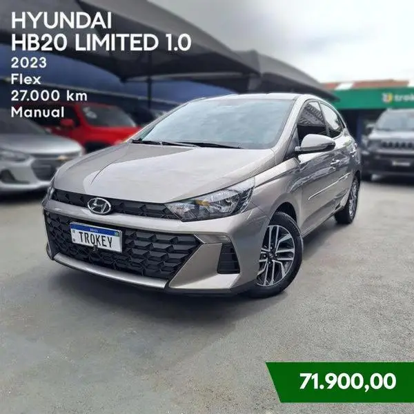 Carro Hyundai HB20 2023 Limited 1.0 (Flex)