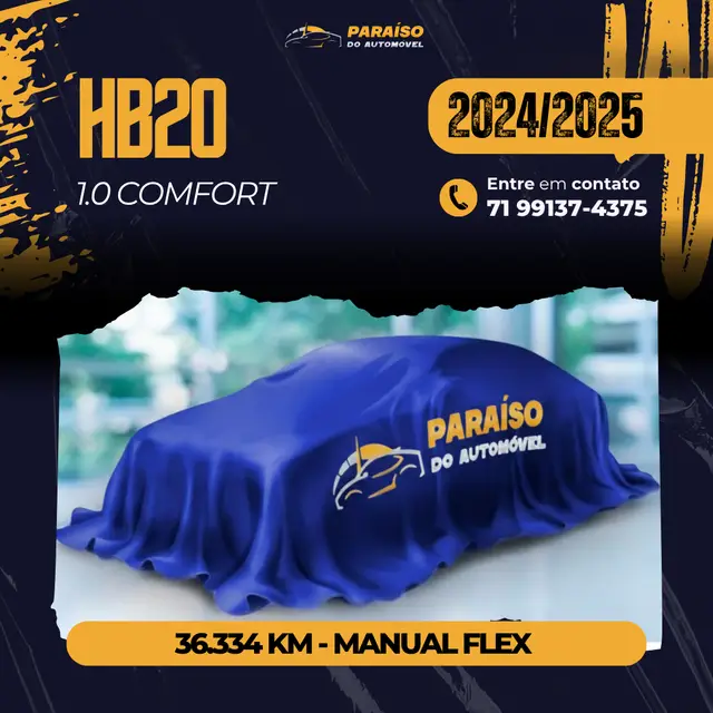 Carro Hyundai HB20 2025 Comfort Plus 1.0 (Mec.)