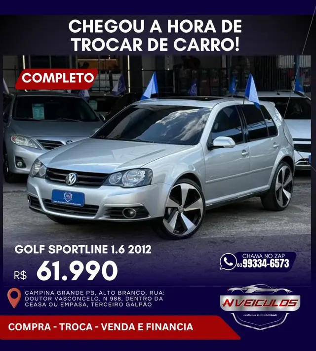 Carro Volkswagen Golf 2012 Sportline 1.6 (Flex)