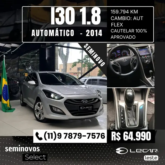 Carro Hyundai i30 2014 I30 GLS 1.8 16v MPI (Aut) C149