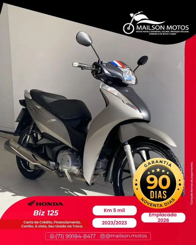 Moto Honda Biz 125i 2023 Flex
