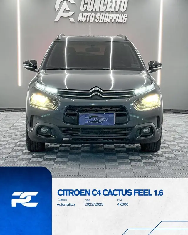 Carro Citroën C4 Cactus 2023 1.6 Feel (Aut) (Flex)