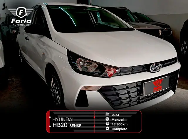 Carro Hyundai HB20 2023 Sense 1.0 (Flex)