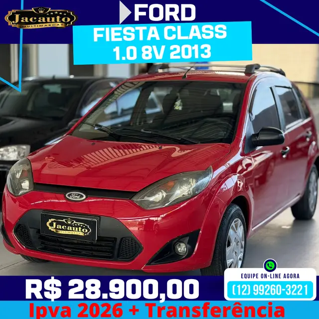 Carro Ford Fiesta Hatch 2013 Rocam 1.0 (Flex)