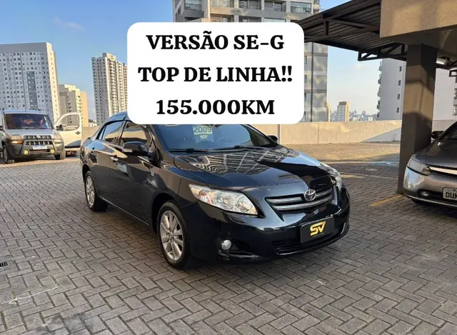 Carro Toyota Corolla 2009 Sedan SEG 1.8 16V (flex) (aut)