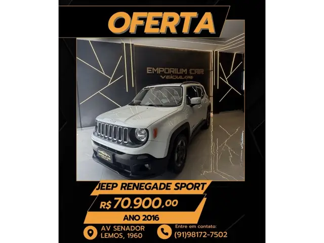 Carro Jeep Renegade 2016 Sport 1.8 4x2 (Aut) (Flex)
