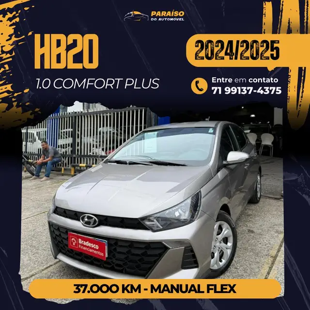 Carro Hyundai HB20 2025 Comfort 1.0 (Mec.)