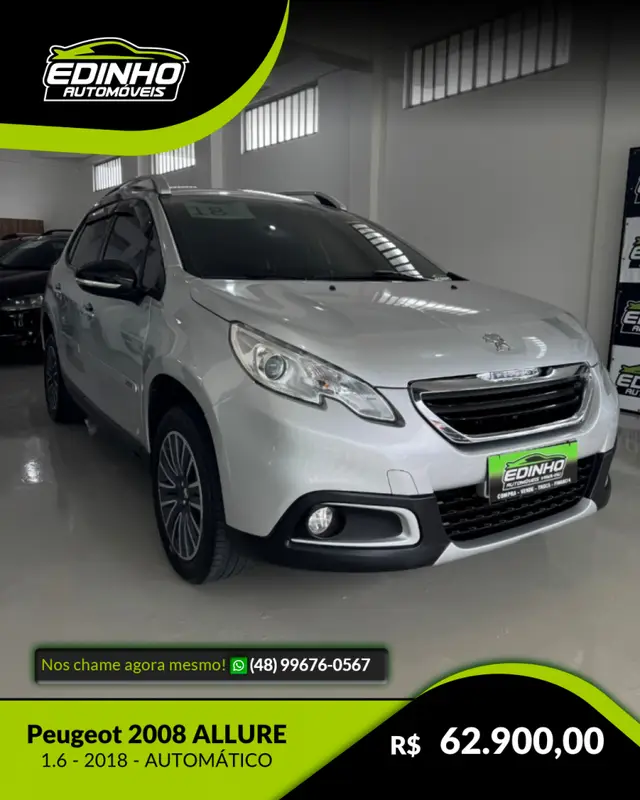 Carro Peugeot 2008 2018 Allure 1.6 16V (Aut) (Flex)
