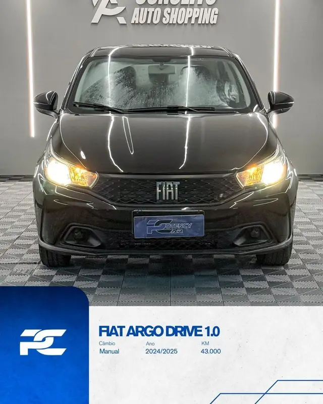 Carro Fiat Argo 2025 Drive 1.0