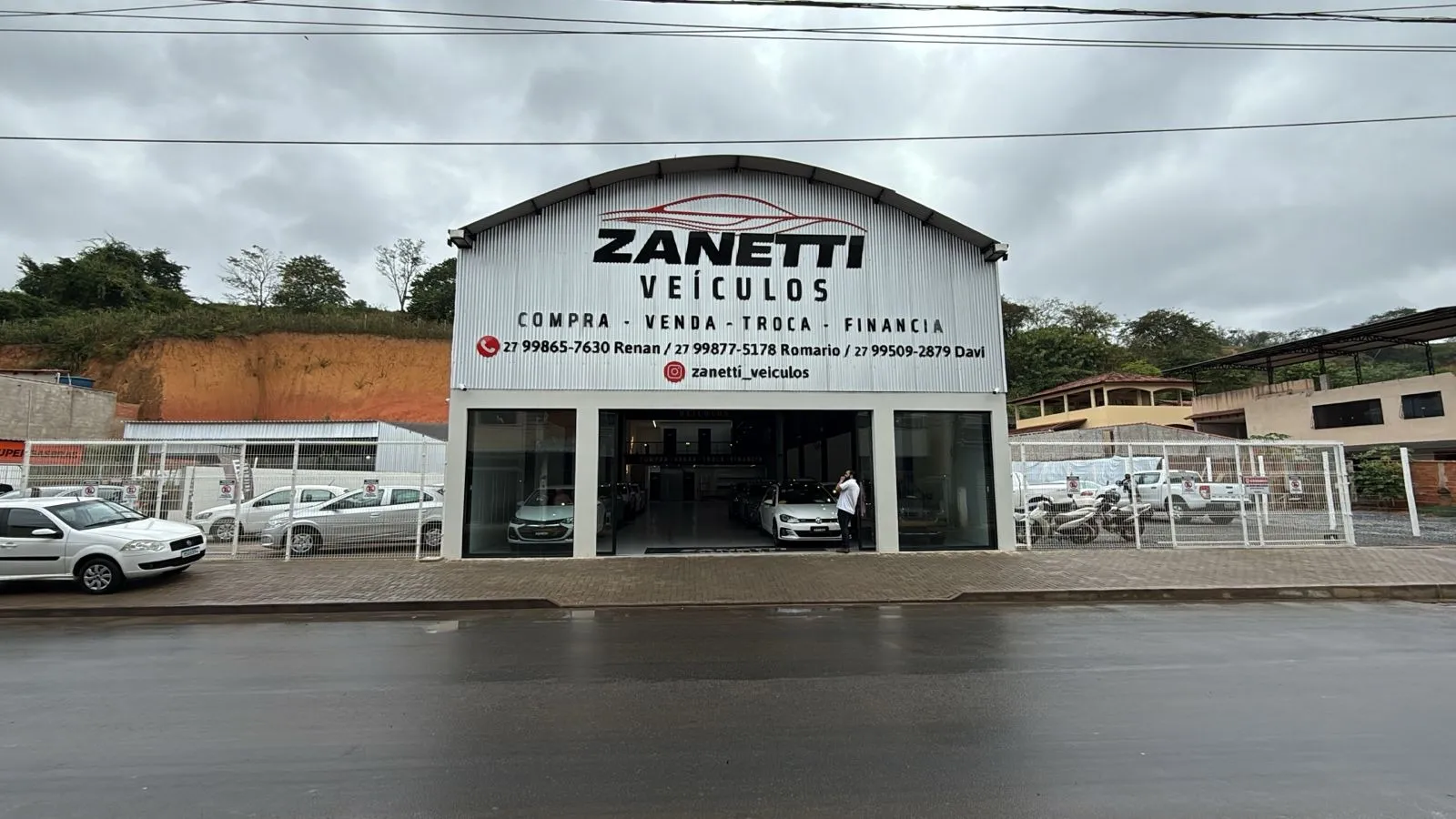 Fachada da loja ZANETTI VEICULOS - São Roque do Cannaã - ES