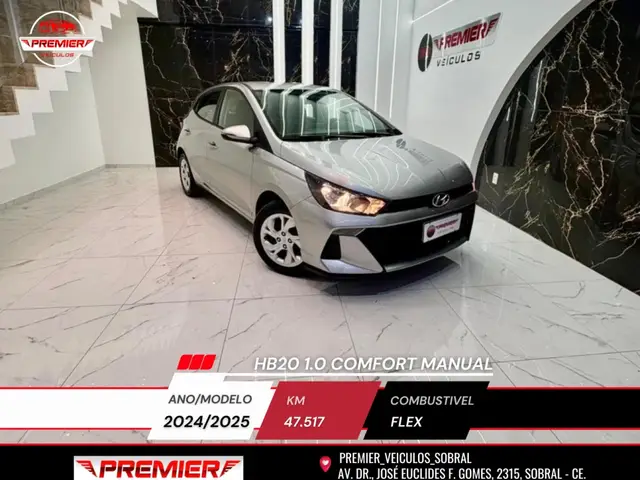 Carro Hyundai HB20 2025 Comfort Plus 1.0 (Mec.)