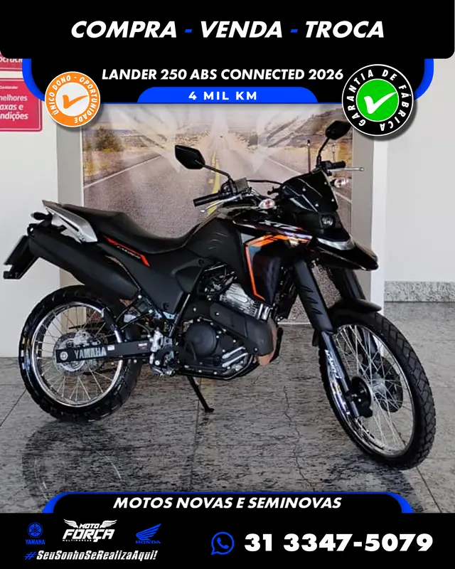 Moto Yamaha XTZ 250 Lander 2026 Connected