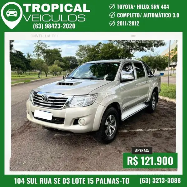 Carro Toyota Hilux SW4 2012 SRV 4x4 4.0 V6 24V Automático