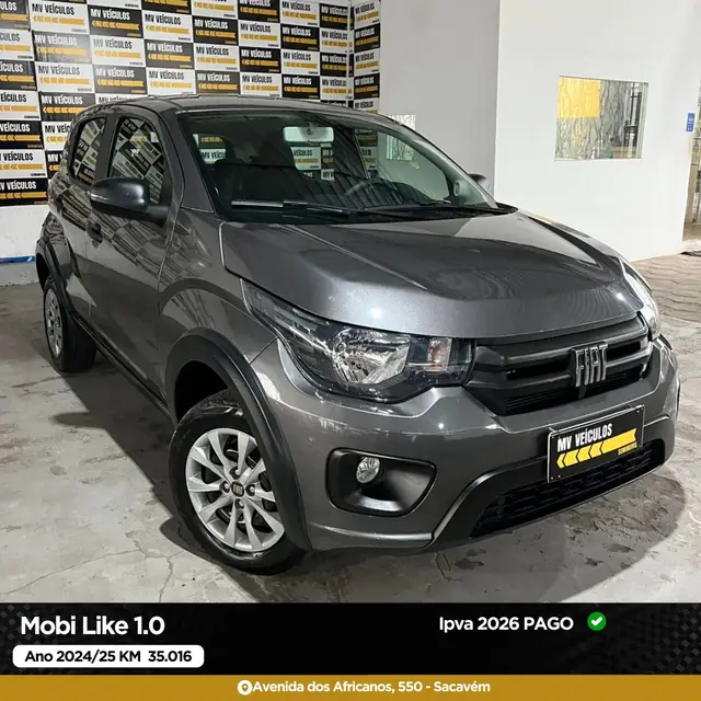 Carro Fiat Mobi 2025 Like 1.0