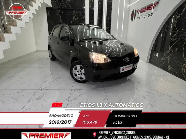 Carro Toyota Etios 2017 X 1.3 (Aut) (Flex)