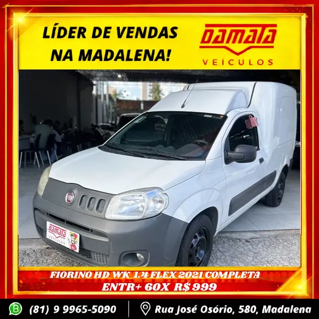 Carro Fiat Fiorino 2021 Furgão 1.4 Working (Flex)