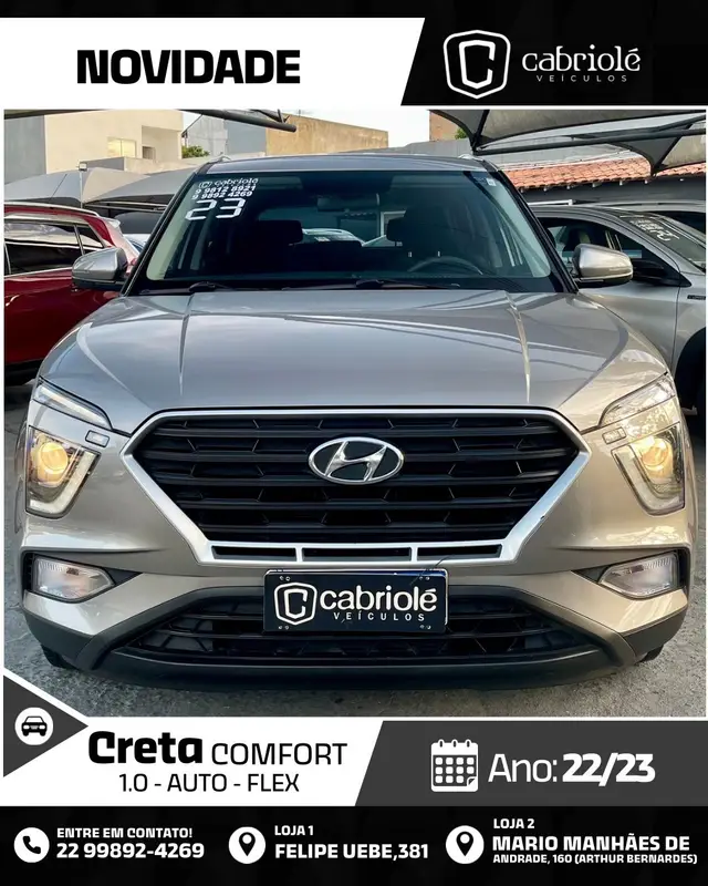 Carro Hyundai Creta 2023 Comfort 1.0 Turbo (Aut) (Flex)