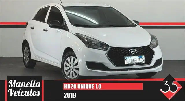 Carro Hyundai HB20 2019 1.0 Unique (Flex)