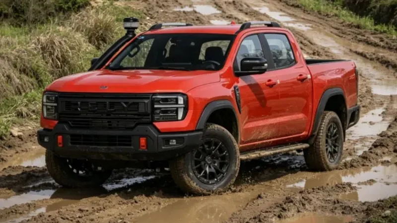 Chery Rely R08 Pro é picape diesel “casca-grossa” e vem até com snorkel de série