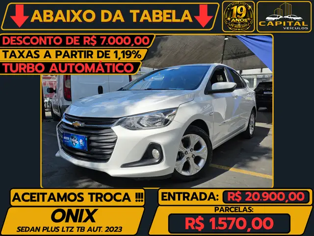 Carro Chevrolet Onix Plus 2023 LTZ 1.0 Turbo (Aut.)