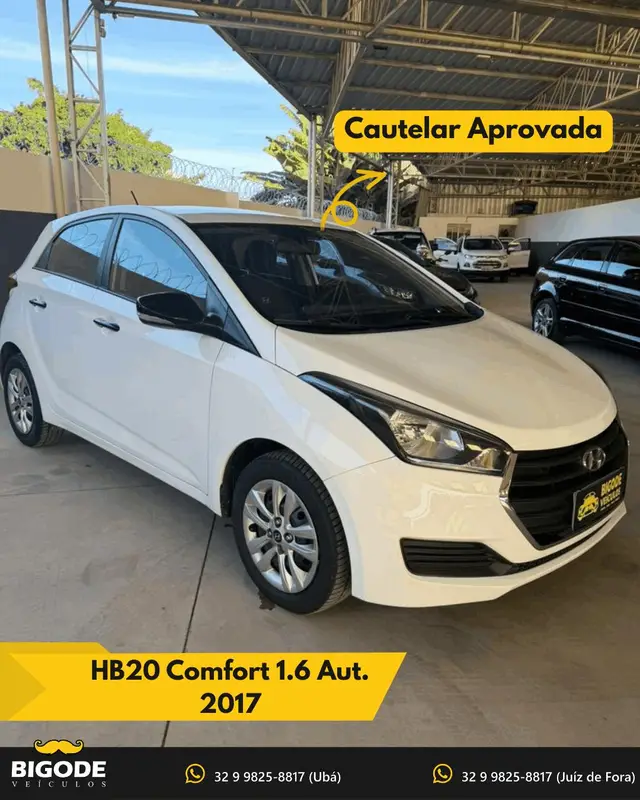 Carro Hyundai HB20 2017 1.6 Comfort Plus (Flex)