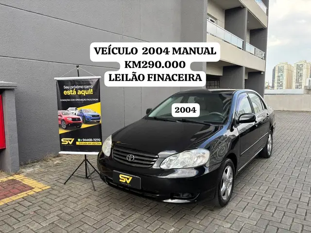 Carro Toyota Corolla 2004 Sedan XLi 1.6 16V