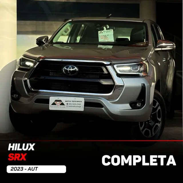 Carro Toyota Hilux SW4 2023 SRX 2.8 turbodiesel 7L 4x4 (Aut)