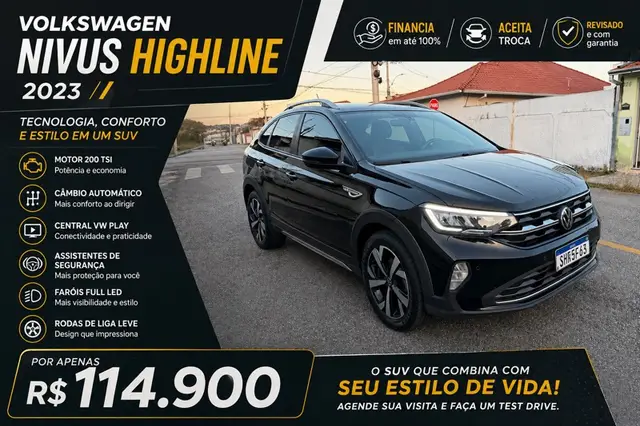 Carro Volkswagen Nivus 2023 Highline 200 TSI