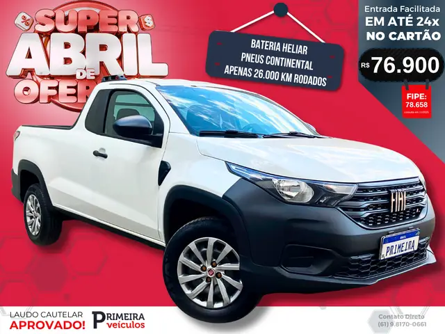 Carro Fiat Strada 2024 Endurance 1.3 Flex 8V CS