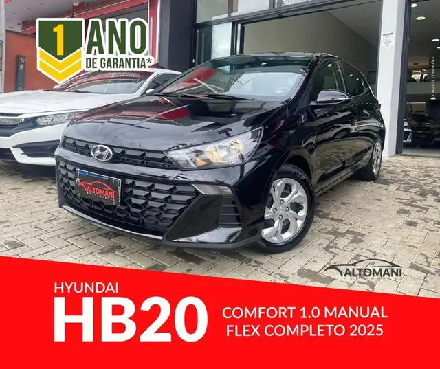 Carro Hyundai HB20 2025 Comfort 1.0 (Mec.)