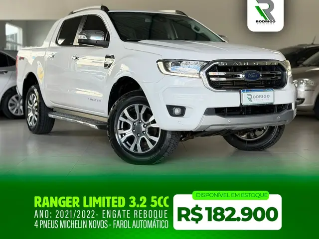 Carro Ford Ranger Cabine Dupla 2022 Limited 3.2 Turbodiesel 20V 4x4 (Aut)