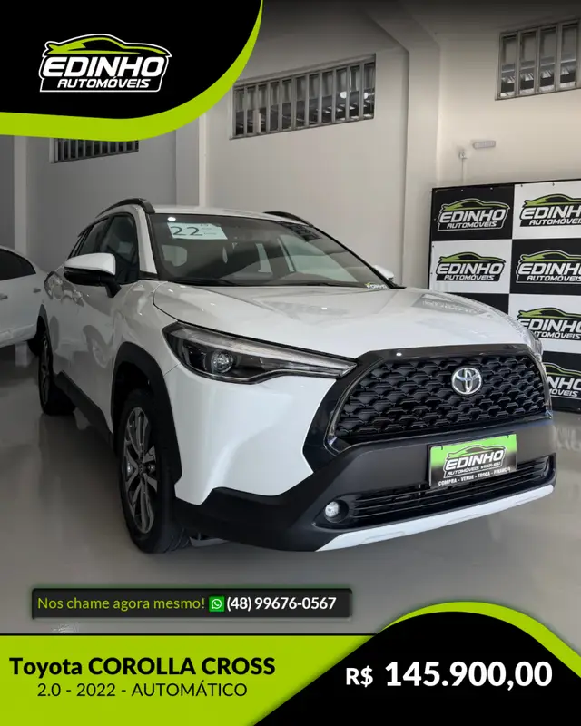 Carro Toyota Corolla Cross 2022 XRE 2.0 (flex) (Aut)