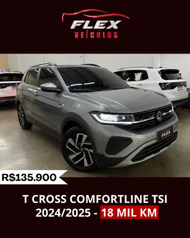 Carro Volkswagen T-Cross 2025 1.0 200 TSI Comfortline (Aut) (Flex)