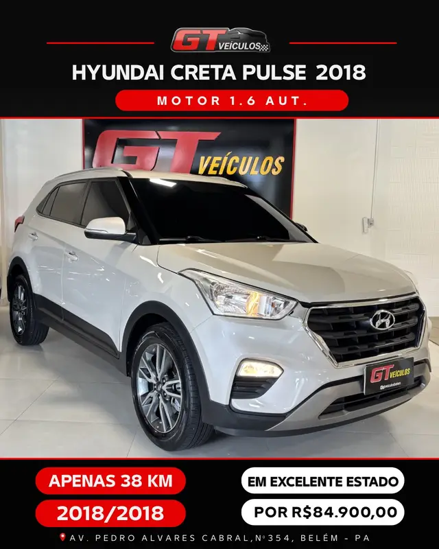 Carro Hyundai Creta 2018 Pulse 1.6 (Aut) (Flex)