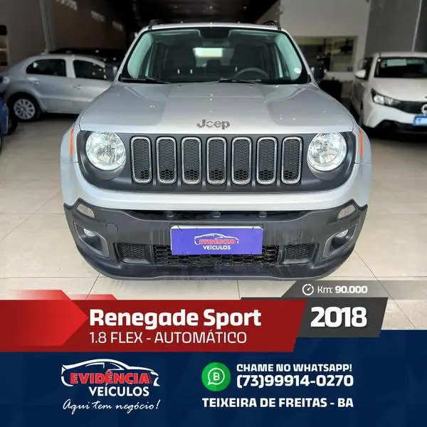 Carro Jeep Renegade 2018 Sport 1.8 4x2 (Aut) (Flex)