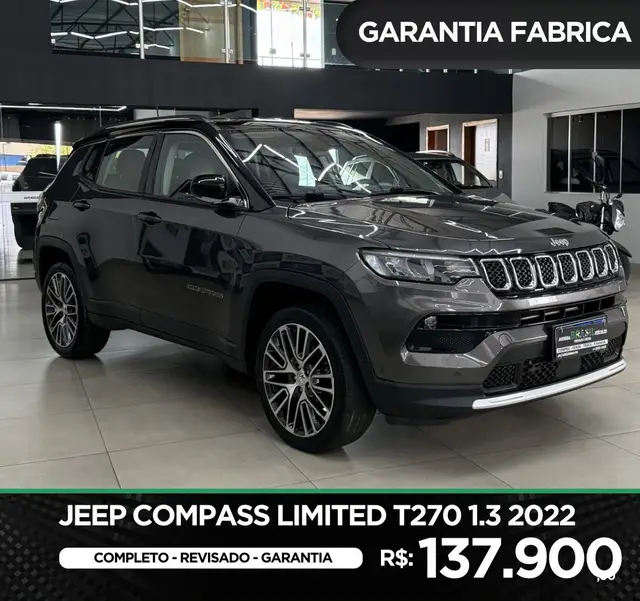 Carro Jeep Compass 2022 Limited 1.3 T270 (Aut) (Flex)