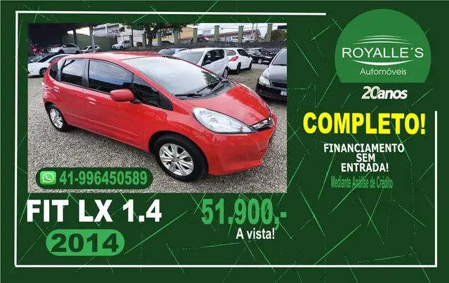 Carro Honda Fit 2014 LX 1.4 (flex)