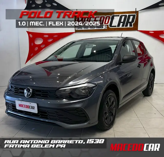 Carro Volkswagen Polo 2025 Track 1.0 Flex 12V 5p
