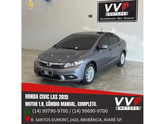 Carro Honda Civic 2015 LXS 1.8 i-VTEC (Flex)